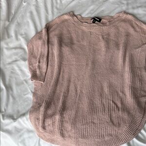 Express Light Pink Crew Neck Sweater